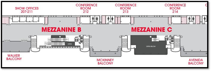 mckinney balcony grb convention center map